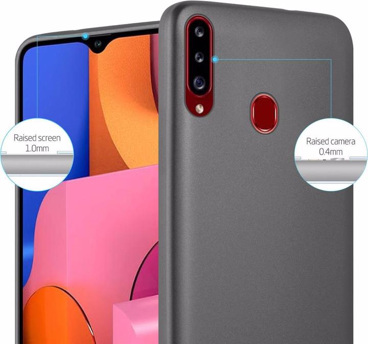 Productafbeelding Cadorabo TPU Matte Metallic hoes (Samsung Galaxy A20)