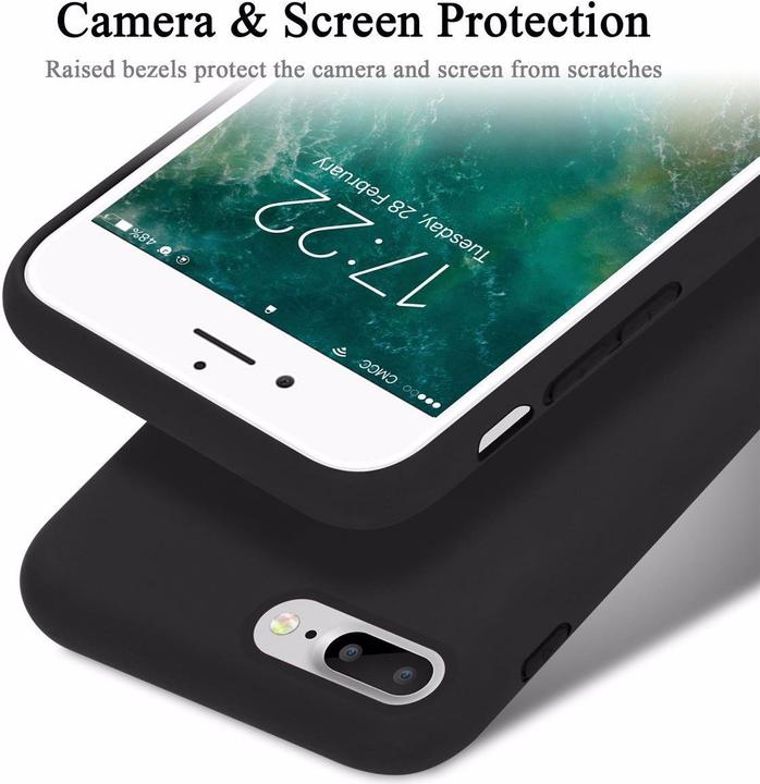 Productafbeelding Cadorabo TPU Liquid Silicone Case Cover (Apple iPhone 7 Plus, Apple iPhone 7s Plus, Apple iPhone 8 Plus)