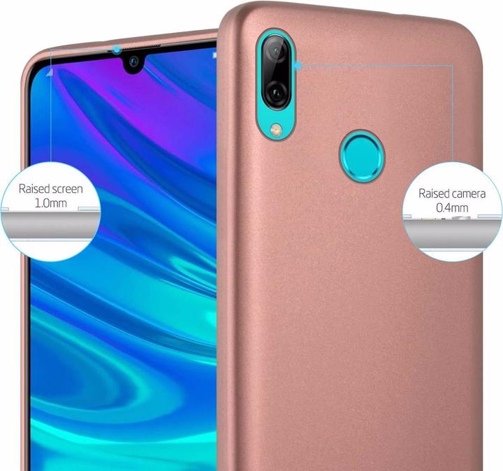 Actual product image Cadorabo TPU Matt Metallic Cover (Huawei P Smart (2019))