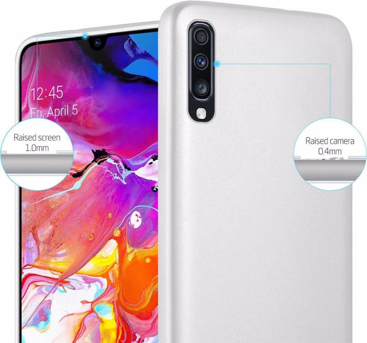 Actual product image Cadorabo TPU Matt Metallic Cover (Samsung Galaxy A70S, Samsung Galaxy A70)