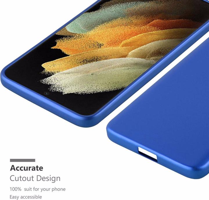 Image du produit Cadorabo Couverture métallique mate TPU (Samsung Galaxy S21 Ultra)