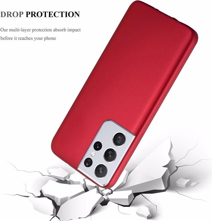 Actual product image Cadorabo TPU Matt Metallic Cover (Samsung Galaxy S21 Ultra)