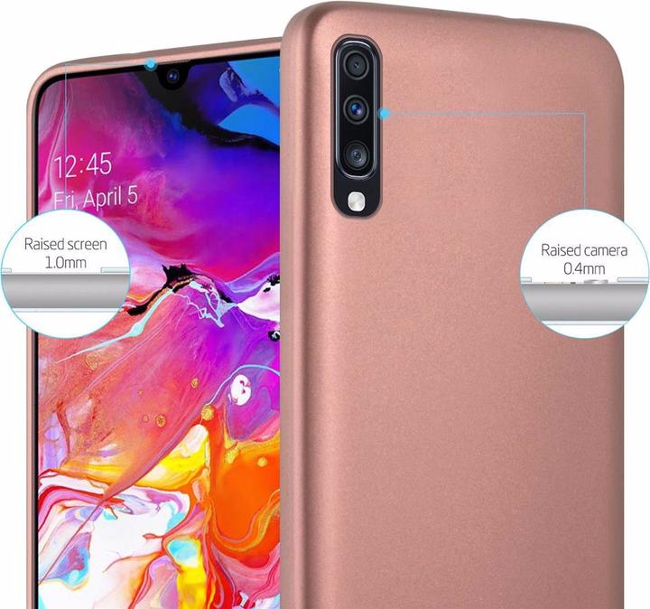 Actual product image Cadorabo TPU Matt Metallic Cover (Samsung Galaxy A70S, Samsung Galaxy A70)