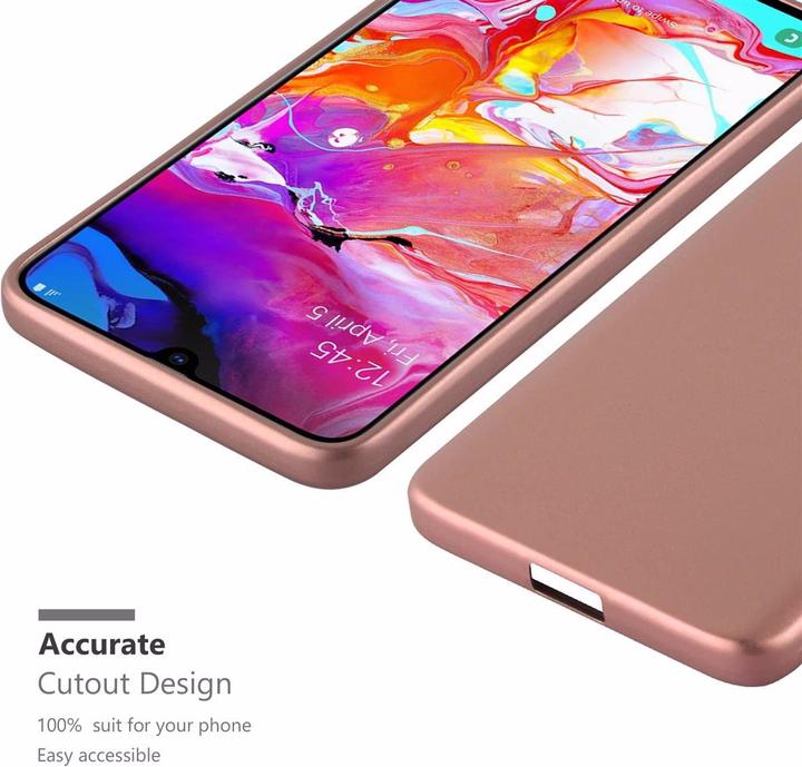 Actual product image Cadorabo TPU Matt Metallic Cover (Samsung Galaxy A70S, Samsung Galaxy A70)