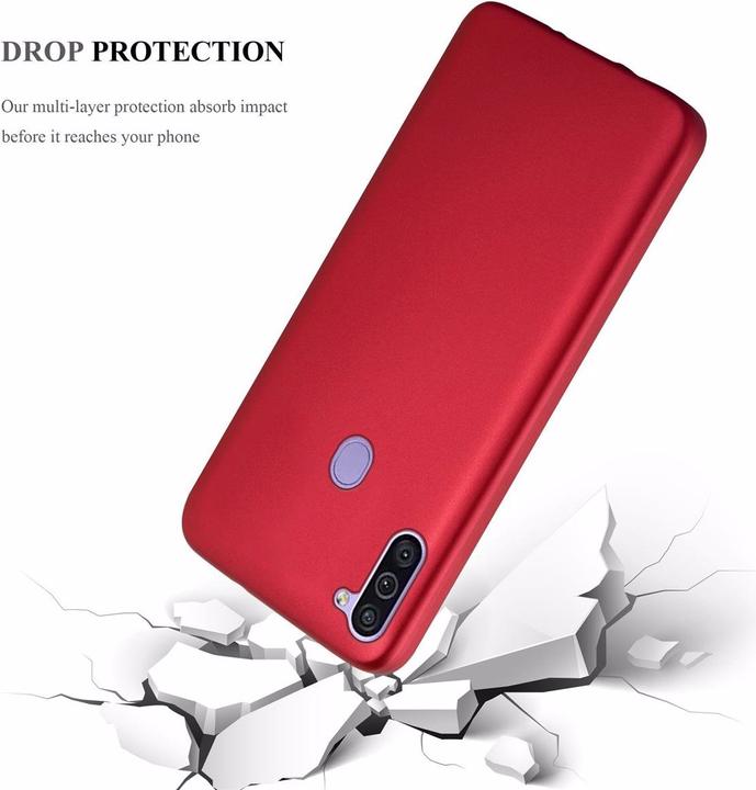 Productafbeelding Cadorabo TPU Matte Metallic hoes (Samsung Galaxy A11, Samsung Galaxy M11)