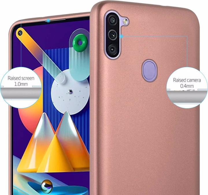 Actual product image Cadorabo TPU Matt Metallic Cover (Samsung Galaxy M11, Samsung Galaxy A11)