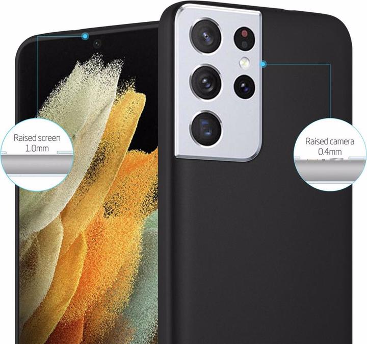 Productafbeelding Cadorabo TPU Matte Metallic hoes (Samsung Galaxy S21 Ultra)