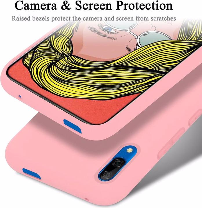 Actual product image Cadorabo TPU Liquid Silicone Case Cover (Huawei P Smart+ (2019))