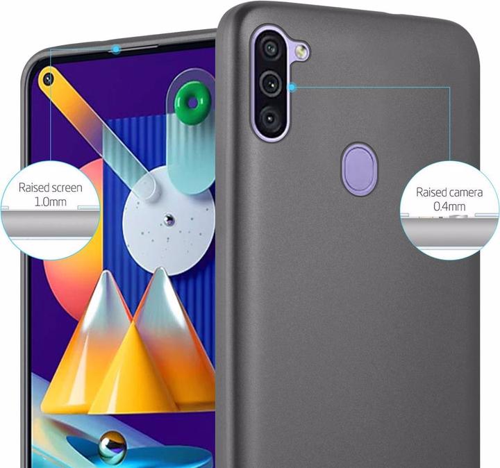 Actual product image Cadorabo TPU Matt Metallic Cover (Samsung Galaxy M11, Samsung Galaxy A11)