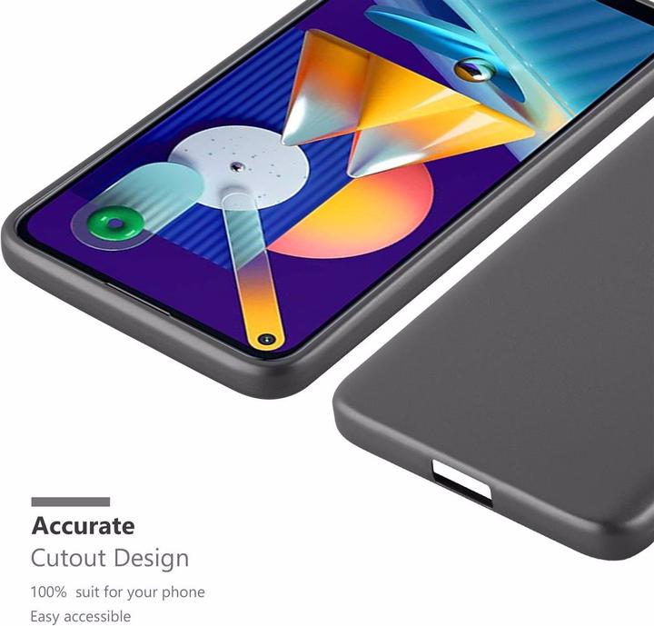 Actual product image Cadorabo TPU Matt Metallic Cover (Samsung Galaxy M11, Samsung Galaxy A11)