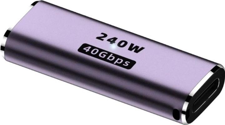 Immagine prodotto PowerGuard Connettore USB-C con cambio di genere USB4 40 Gbit/s 240W (USB tipo C, USB tipo C)