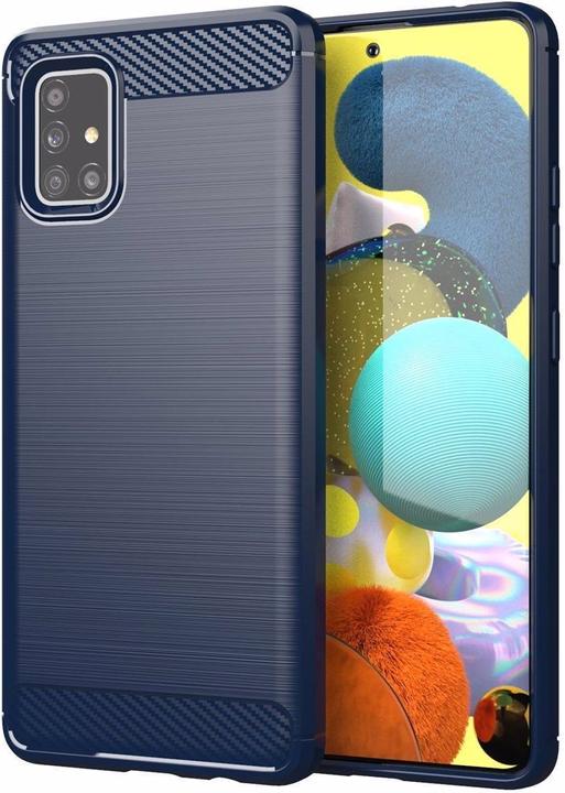 Image du produit Cadorabo TPU Ultra Slim carbon edelstahl Combi Cover (Samsung Galaxy A51 5G)