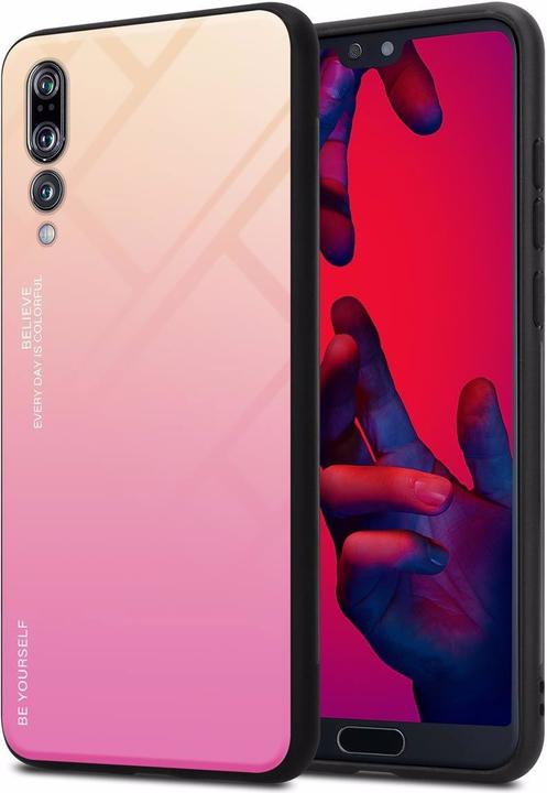 Produktbild Cadorabo TPU 2 Farben Glas Cover (Huawei P20 Pro, Huawei P20 Plus)