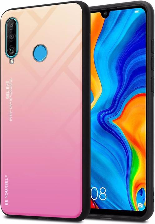 Produktbild Cadorabo TPU 2 Farben Glas Cover (Huawei P30 Lite)