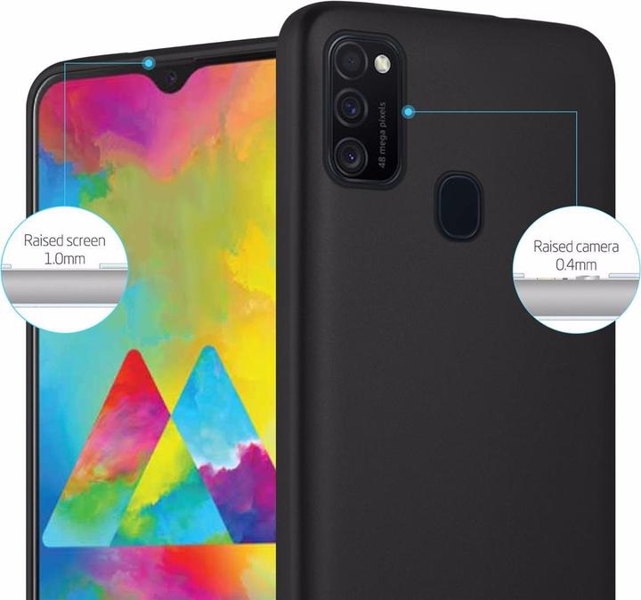 Actual product image Cadorabo TPU Matt Metallic Cover (Samsung Galaxy M21, Samsung Galaxy M30s)