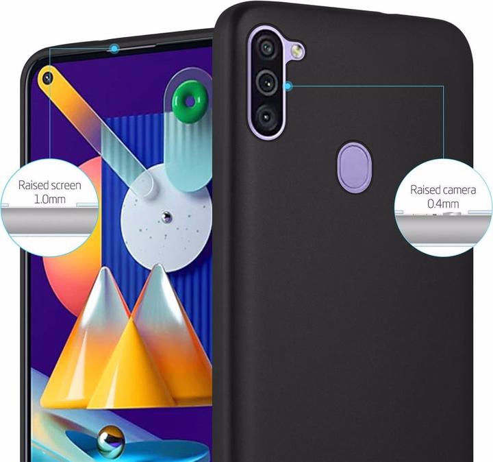 Actual product image Cadorabo TPU Matt Metallic Cover (Samsung Galaxy M11, Samsung Galaxy A11)