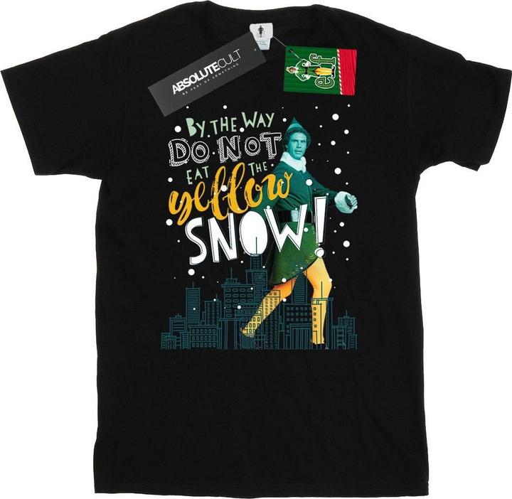 Actual product image Elf Mens Yellow Snow T-Shirt (3XL)