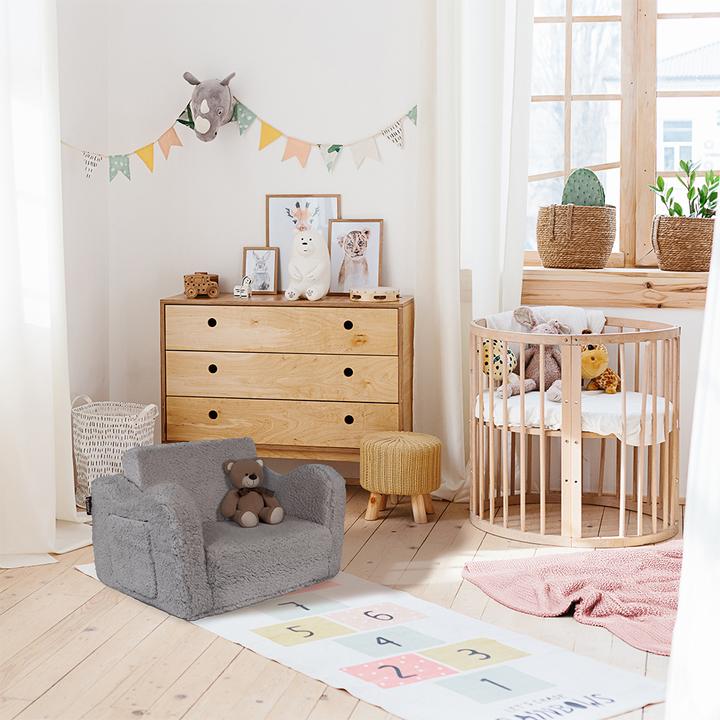 Produktbild Vicco Kindersessel Conni, Grau, 60 x 43 cm ausklappbar (Kindersessel)