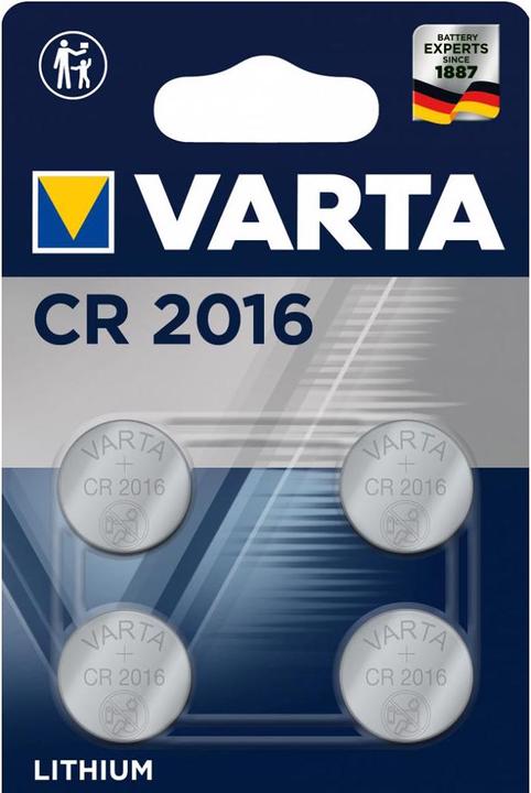 Image du produit Varta Pile bouton (4 pcs, CR2016, 87 mAh)