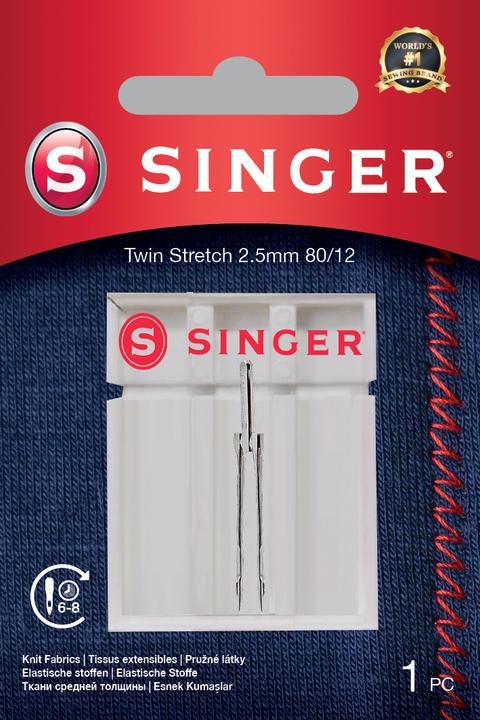 Singer TWIN Stretchnadel, 2.5mm, 80/12