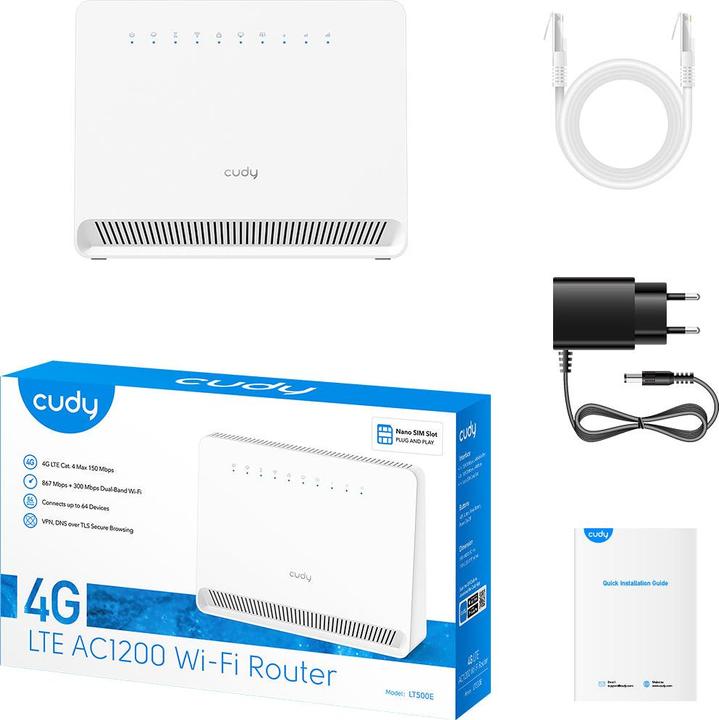 Produktbild Cudy AC1200 Wi-Fi 4G LTE-Cat4 Router
