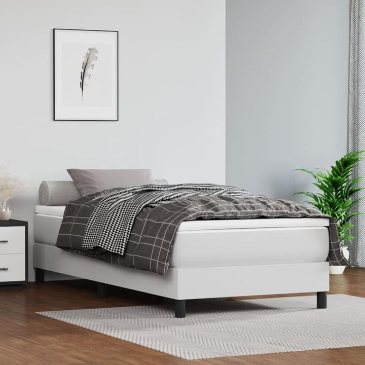 VidaXL Taschenfederkernmatratze Kunstleder (120 x 190 cm, Spring core)