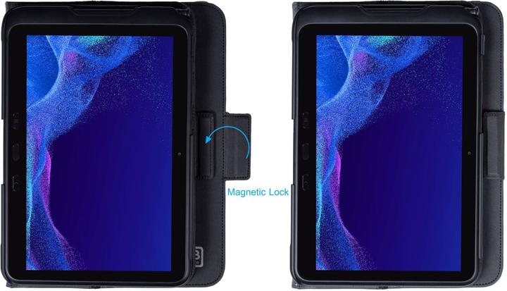 Productafbeelding B2Bworkplace toetsenbordhoes VERDE, voor SAMSUNG Galaxy Tab Active 4 Pro, Zwart, Duits (NL, Galaxy Tab Active 4 Pro)