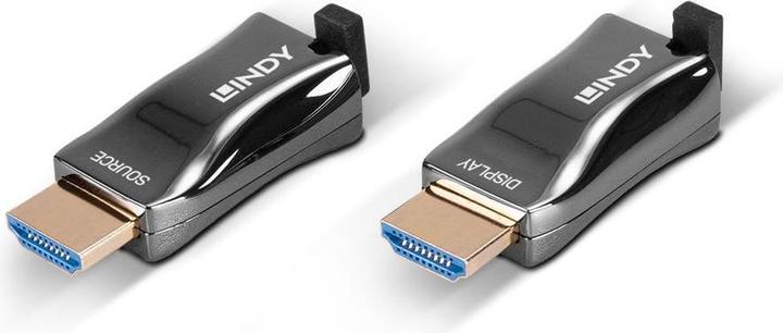 Actual product image Lindy 300m HDMI 4K60 fibre optic dongle extender (0.02 m, HDMI)