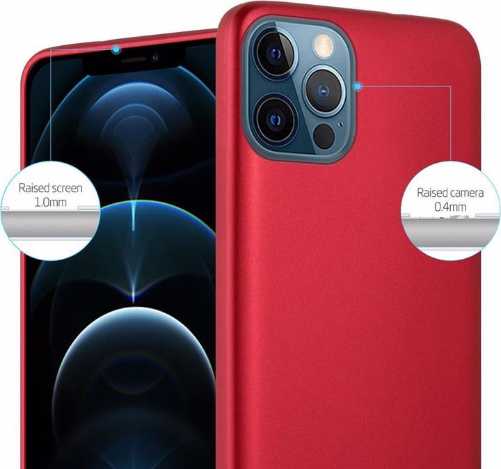 Actual product image Cadorabo TPU Matt Metallic Cover (Realme 12 Pro+, Apple iPhone 12)