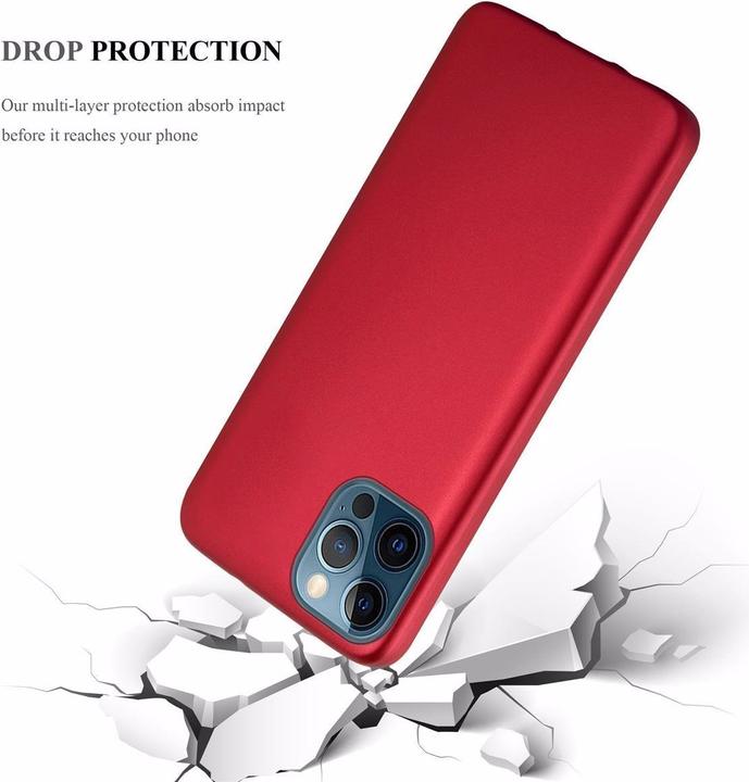 Actual product image Cadorabo TPU Matt Metallic Cover (Realme 12 Pro+, Apple iPhone 12)