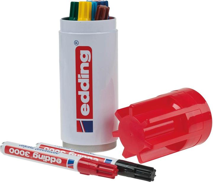 Produktbild Edding 3000 (Mehrfarbig, 3 mm, 8 x)
