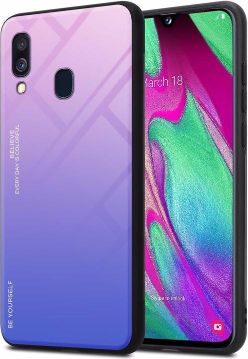 Produktbild Cadorabo TPU 2 Farben Glas Cover (Samsung Galaxy A40)