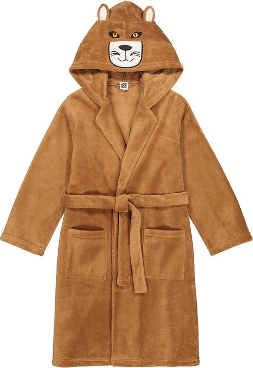 Produktbild La Redoute Collections Fleece-Morgenmantel mit bestickter Kapuze (116)