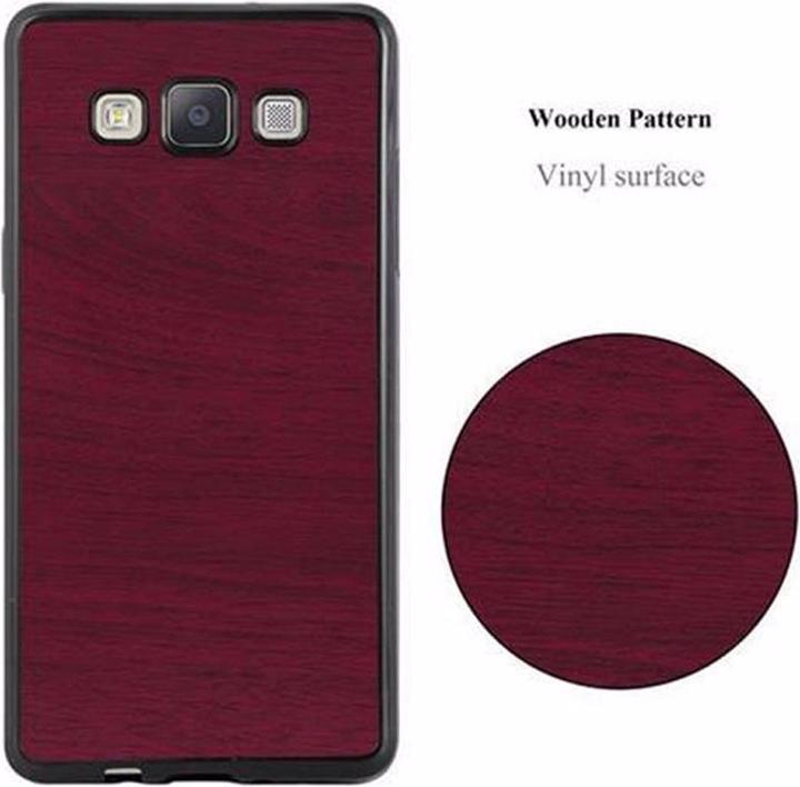 Actual product image Cadorabo TPU Wooden Cover (Samsung Galaxy A3)