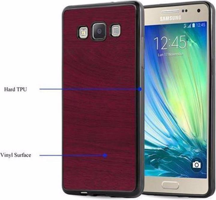 Actual product image Cadorabo TPU Wooden Cover (Samsung Galaxy A3)