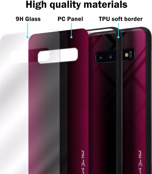 Immagine prodotto Cadorabo Copertura di vetro a strisce in TPU (Samsung Galaxy S10)