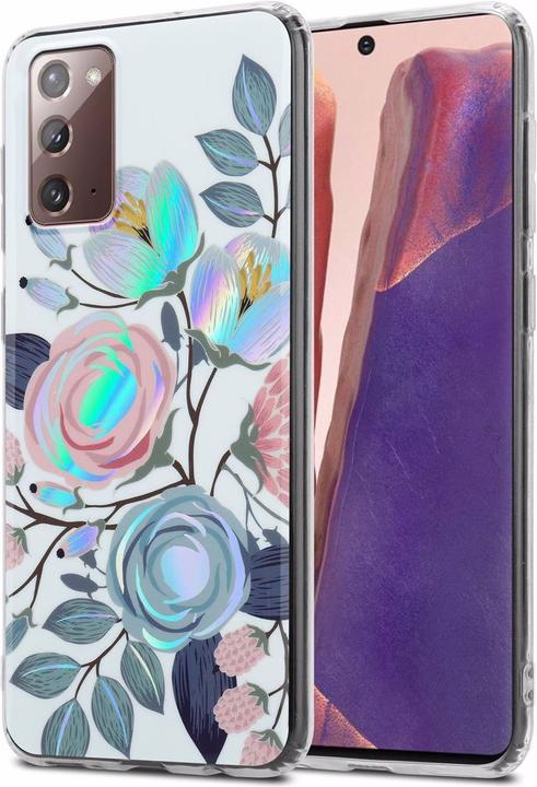 Produktbild Cadorabo IMD TPU Bunte Blumen & Blätter Cover (Samsung Galaxy Note 20)