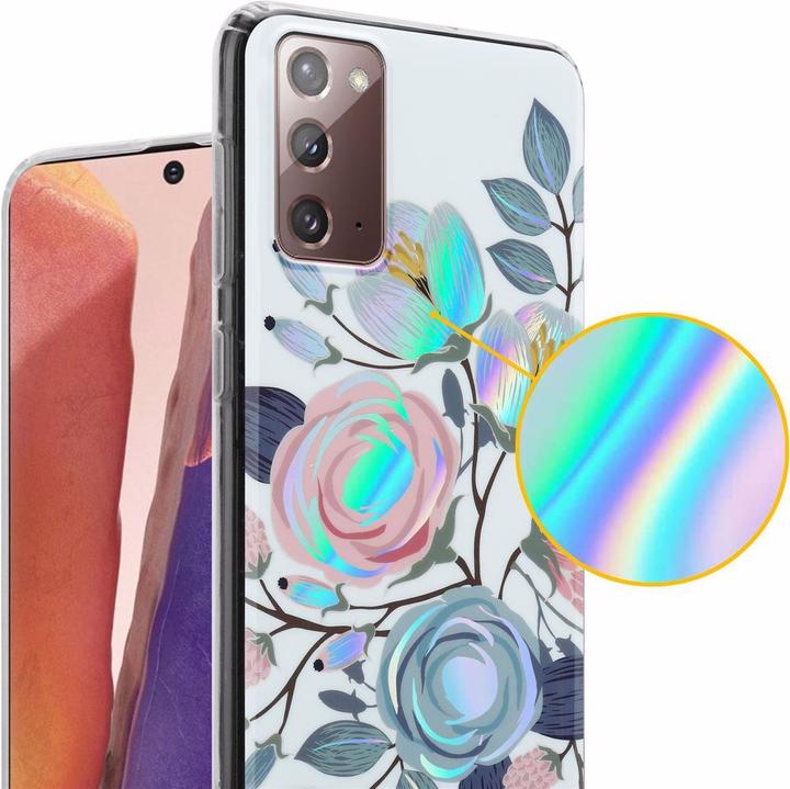 Produktbild Cadorabo IMD TPU Bunte Blumen & Blätter Cover (Samsung Galaxy Note 20)
