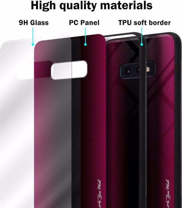Immagine prodotto Cadorabo Copertura di vetro a strisce in TPU (Samsung Galaxy S10e)