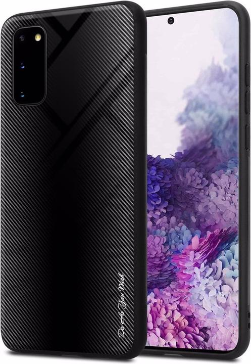 Actual product image Cadorabo TPU Striped Glass Cover (Samsung Galaxy S20+)