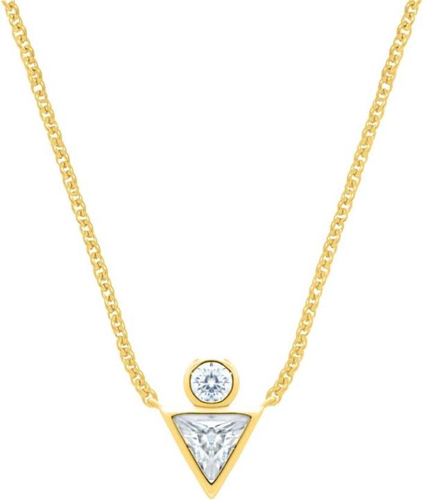 Candy Halskette Lizzie, 925 Sterling Silber, vergoldet (925 Sterling Silber, 18k vergoldet, 42 - 45 cm)