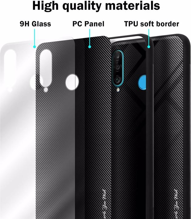 Immagine prodotto Cadorabo Copertura di vetro a strisce in TPU (Huawei P30 Lite)