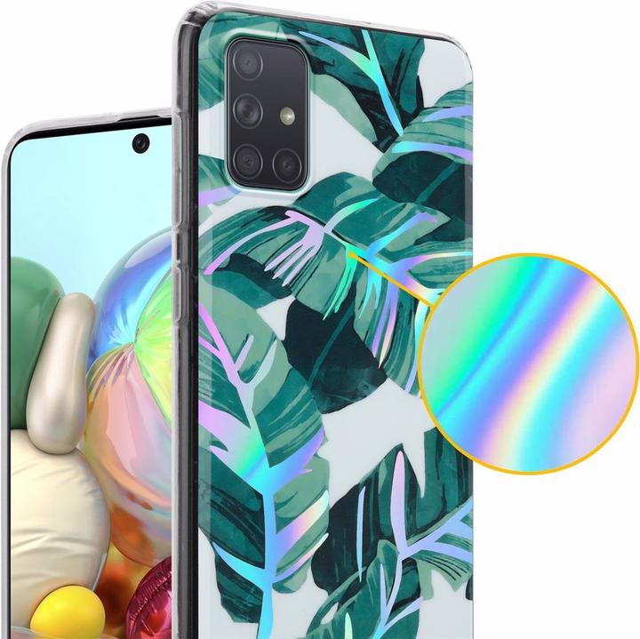 Immagine prodotto Cadorabo IMD TPU Colorful Flowers & Leaves Cover (Samsung Galaxy A71)
