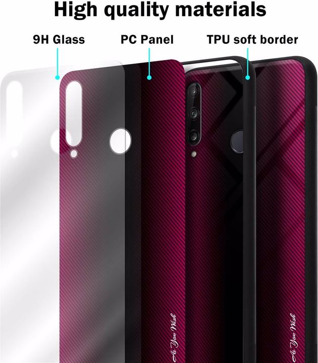 Immagine prodotto Cadorabo Copertura di vetro a strisce in TPU (Huawei P40 Lite E)