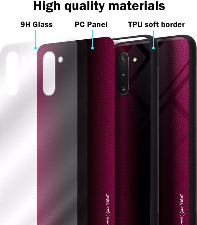 Image du produit Cadorabo TPU Couverture en verre rayé (Samsung Galaxy Note 10)