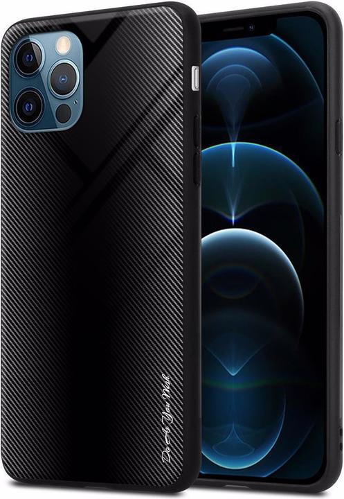 Actual product image Cadorabo TPU Striped Glass Cover (Apple iPhone 12, Realme 12 Pro+)
