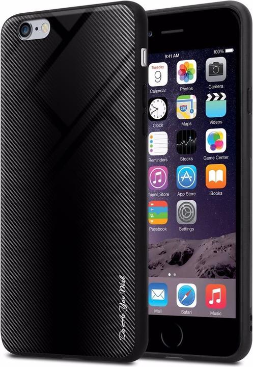 Produktbild Cadorabo TPU Gestreiftes Glas Cover (Apple iPhone 6 Plus)