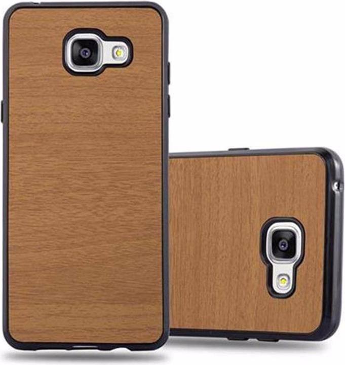 Actual product image Cadorabo TPU Wooden Cover (Samsung Galaxy A3 (2016))