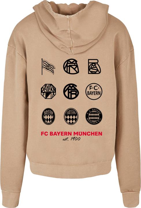 Image du produit FC Bayern München Logo History Acid Washed Oversized Hoody - 131343 (L)