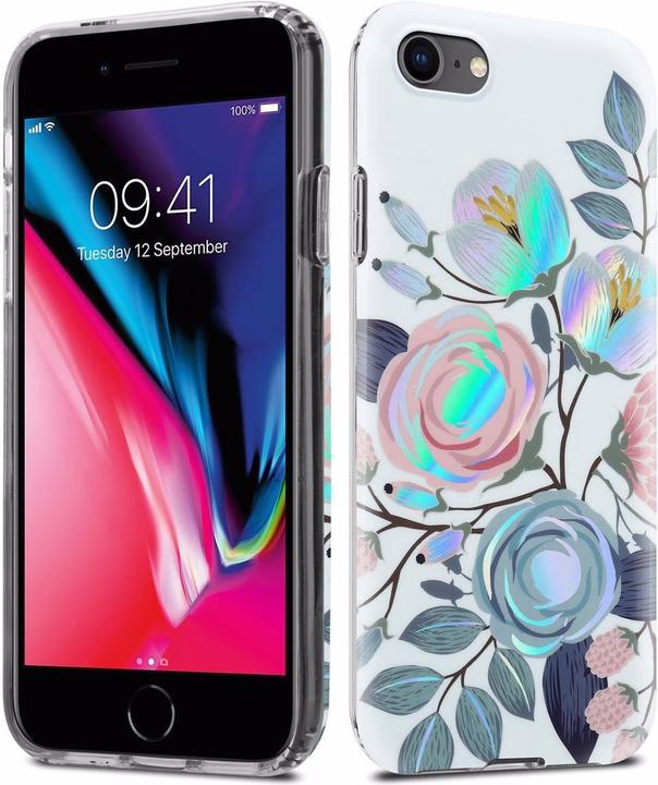 Immagine prodotto Cadorabo IMD TPU Colorful Flowers & Leaves Cover (Apple iPhone 7, Apple iPhone SE (seconda generazione))
